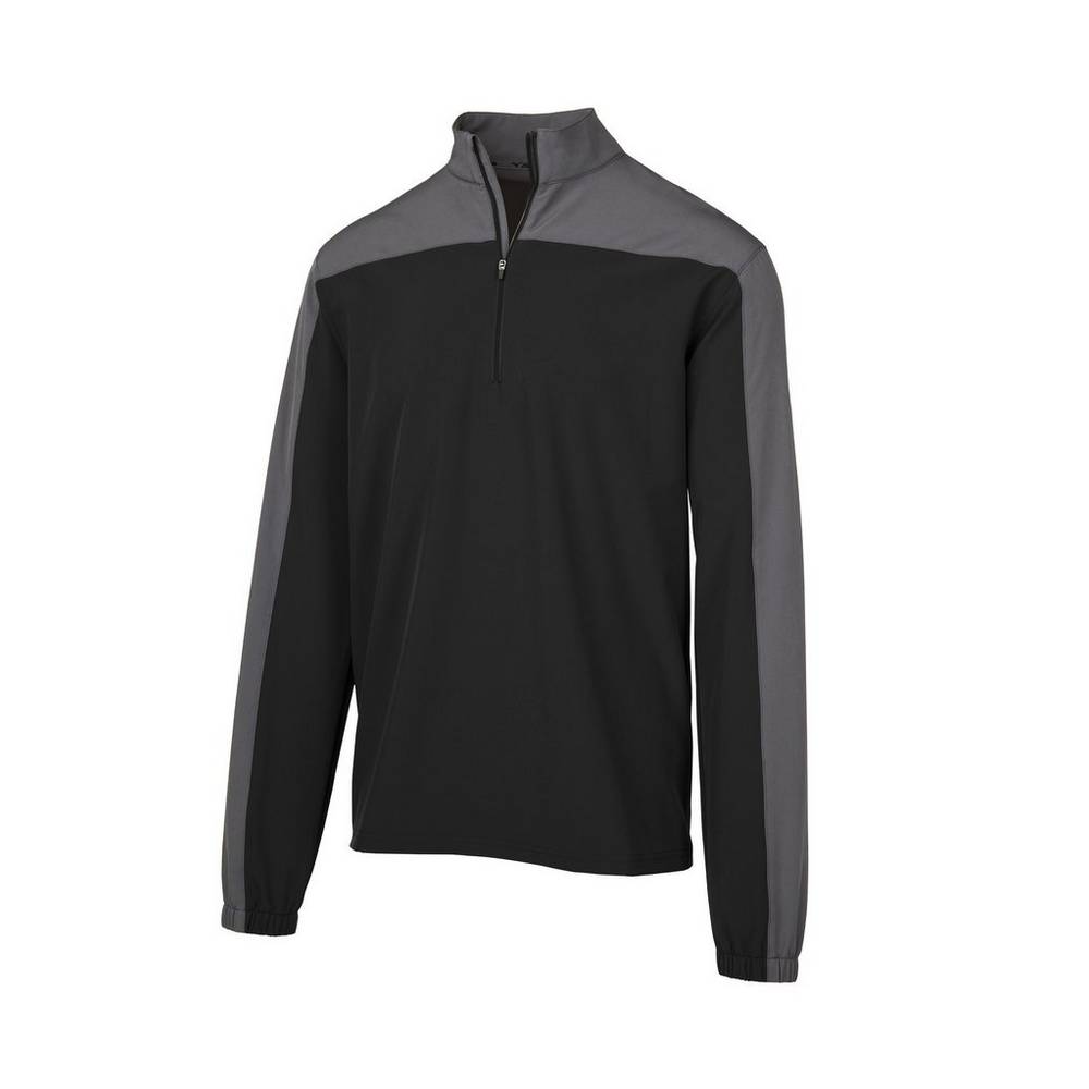 Mizuno Men's Comp Long Sleeve Batting Jacket Black (350780-OVC)